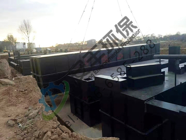 山西大同5000噸生活污水安裝現場