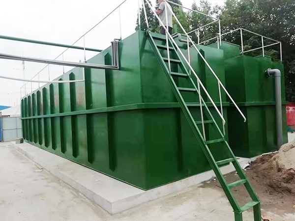 南通市400噸生活污水處理運行現場