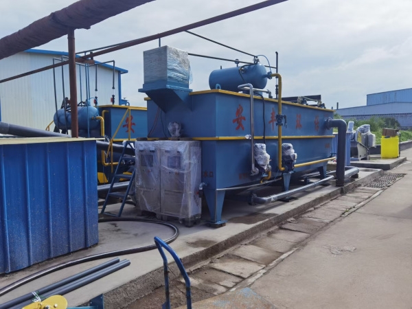 氣浮機設備安裝現場